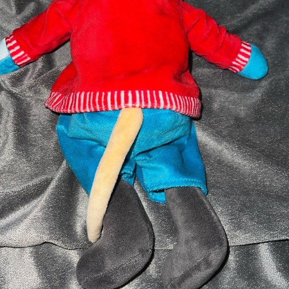 World Market Cost Plus Christmas Mouse Plush Stuffed Animal Red Shirt Tree - Picture 7 of 8